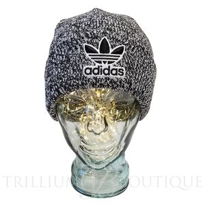 Adidas Hat Beanie OG Trefoil Black Marble Black Athleisure Outdoor Minimalist